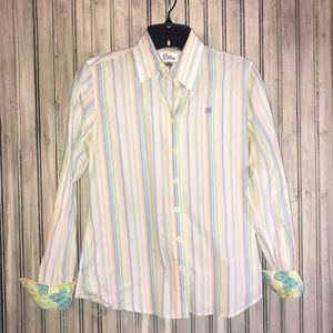 Lilly Pulitzer Striped Button Down Shirt